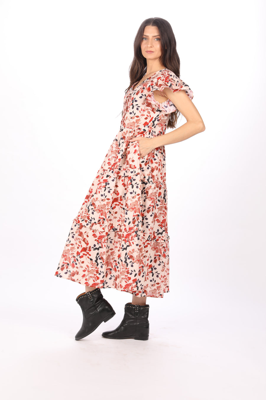 Olivia Dress. Wild Cherry