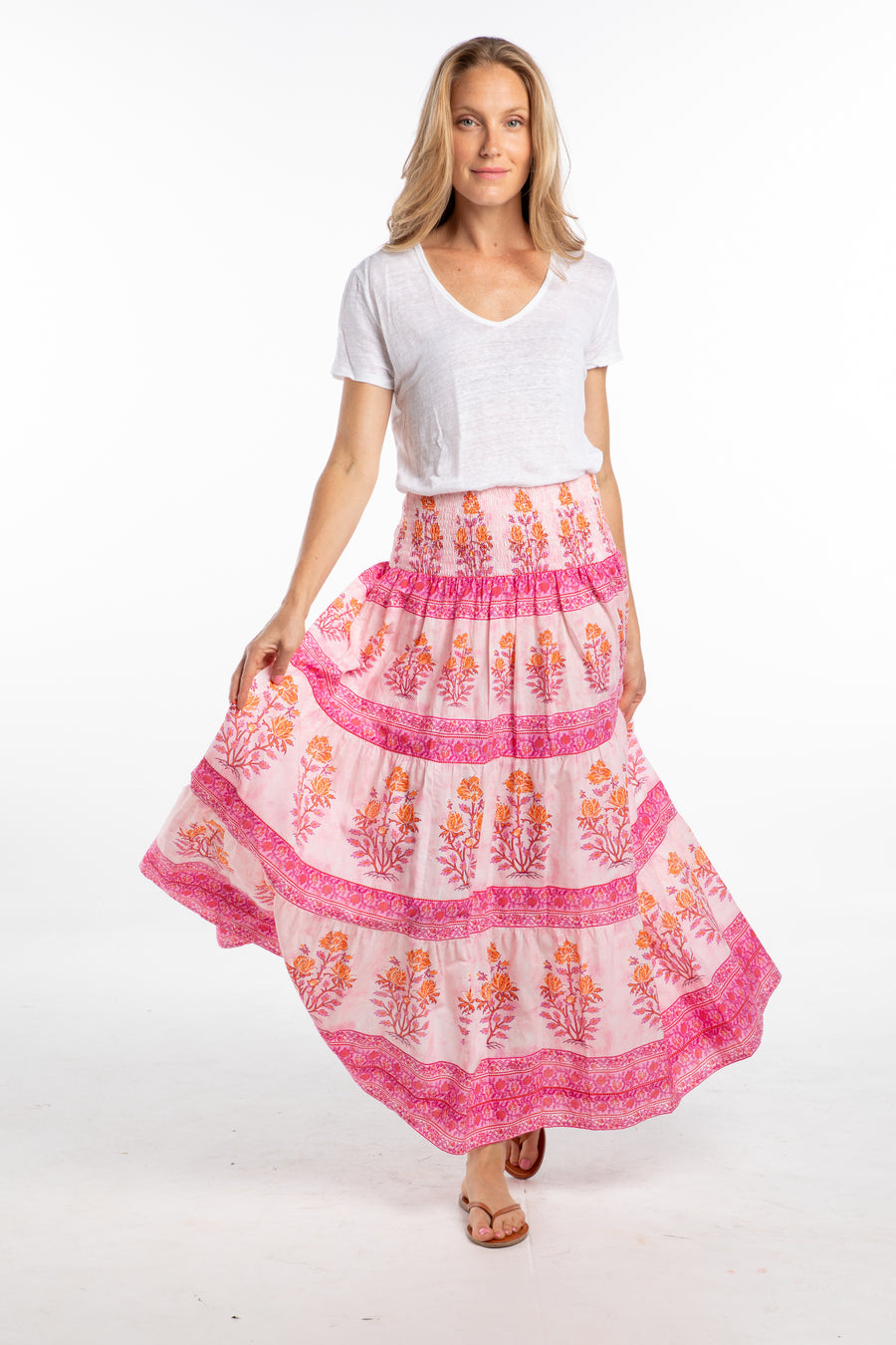 Isabel Skirt. Pink/Orange