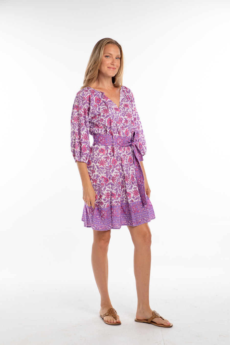 Isabella Dress. Pink/Purple