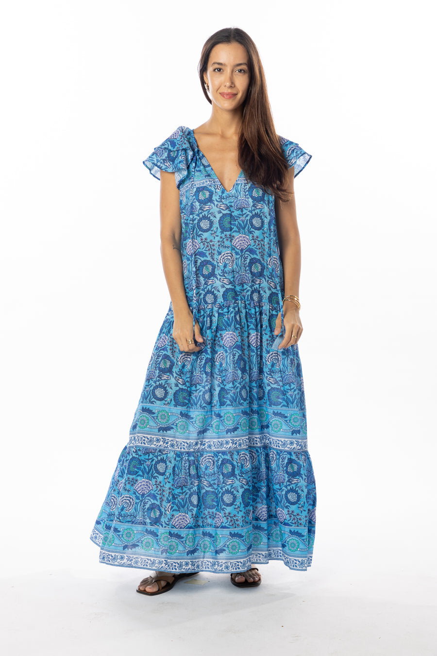 Anabella Dress | Azure | Bindu Clothing