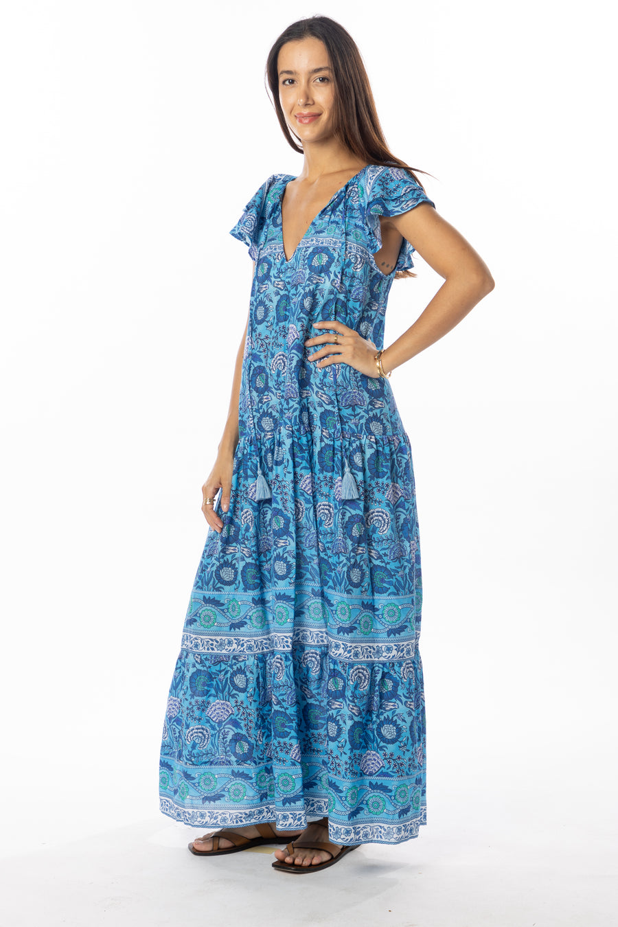 Anabella Dress | Azure | Spring | Summer | Bindu Clothing
