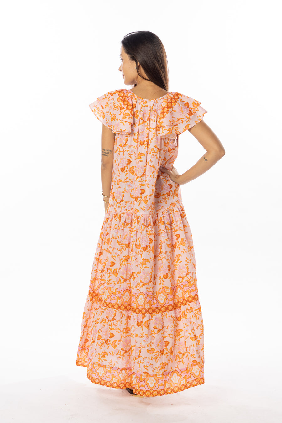 Anabella Dress | Tangerine | Spring | Summer | Bindu Clothing
