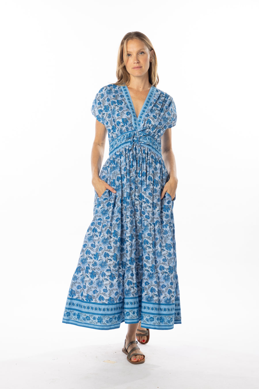 Aria Dress | Capri Blue | Bindu Clothing