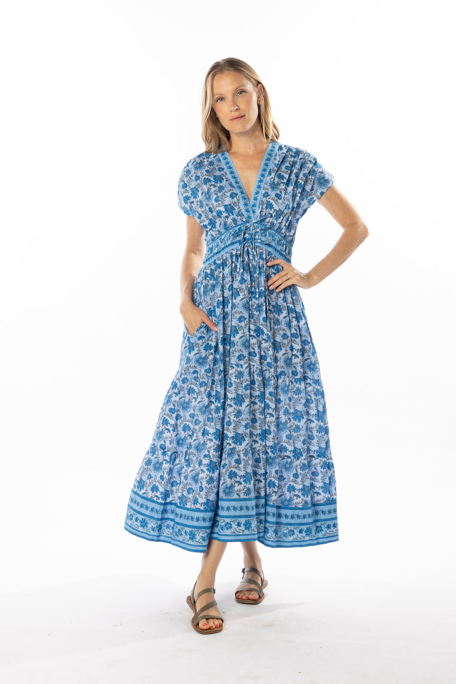 Aria Dress | Capri Blue | Spring | Bindu Clothing
