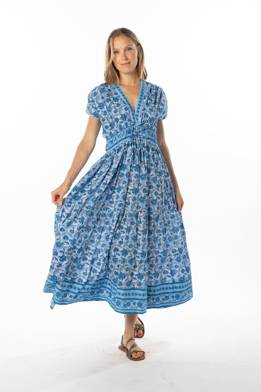 Aria Dress | Capri Blue | Bindu Clothing