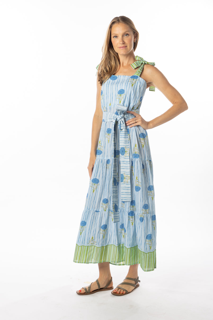 Magnolia Dress | Blue Marigold | Beachwear | Maxi Dress | Bindu Clothing