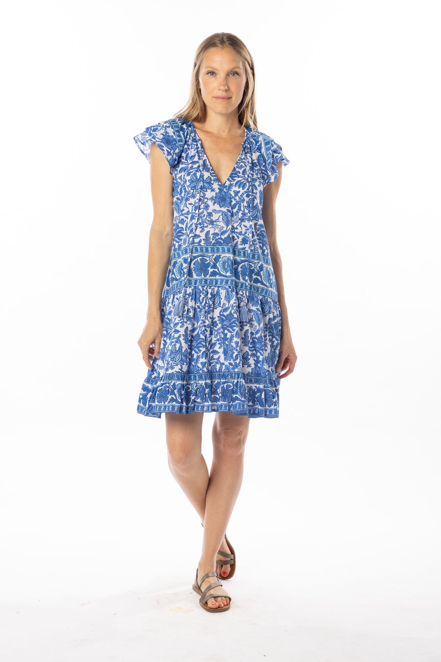 Carolina Dress | French Blue | Bindu Clothing