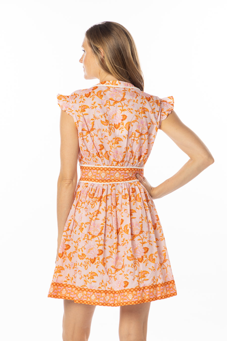 Celine Mini Dress | Tangerine | Spring | Summer | Bindu Clothing