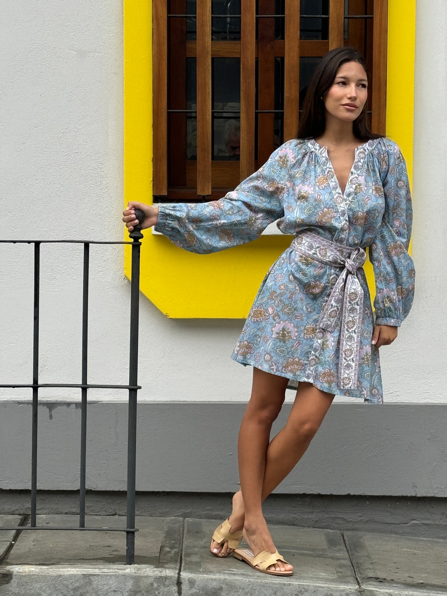 Grace Dress Tunic | Powder Blue | Bindu Clothing