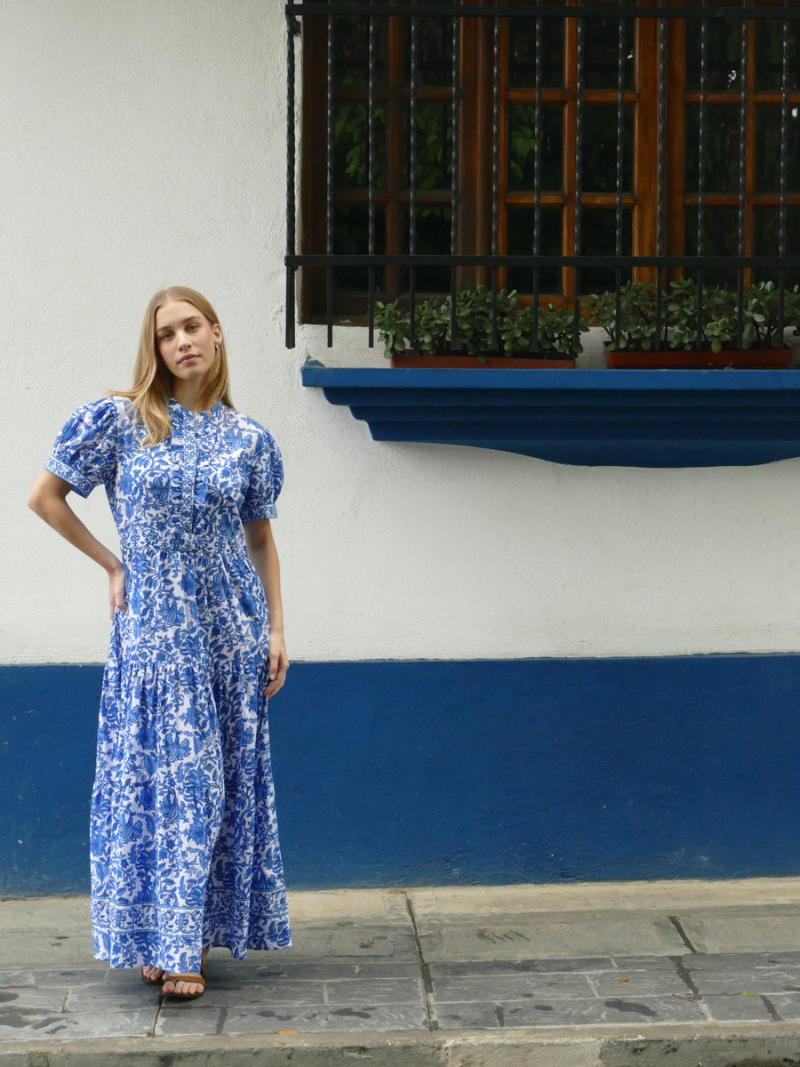 Joy Dress | French Blue | Bindu Clothing
