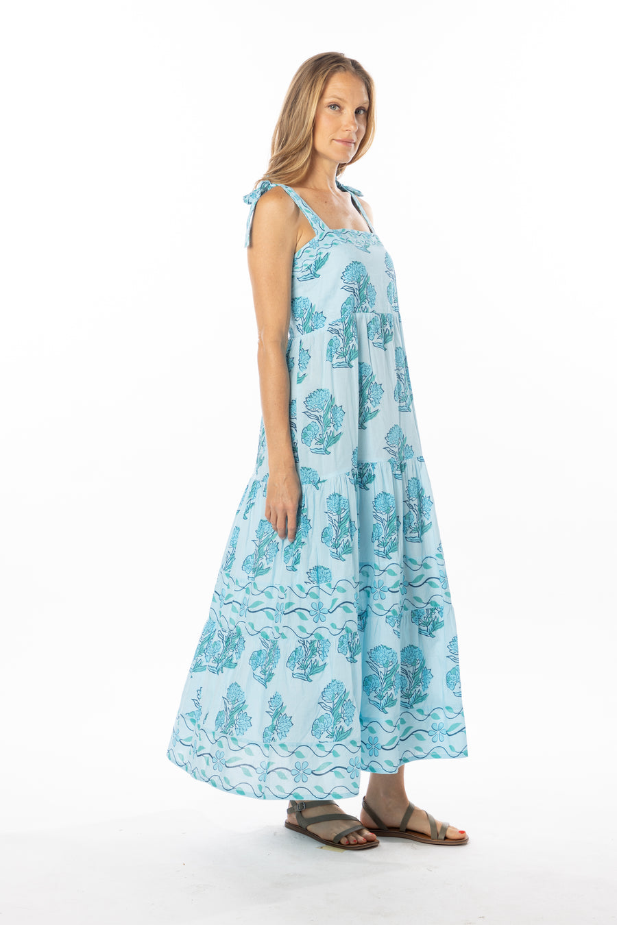 Magnolia Dress | Blue Lagoon | Spring | Bindu Clothing