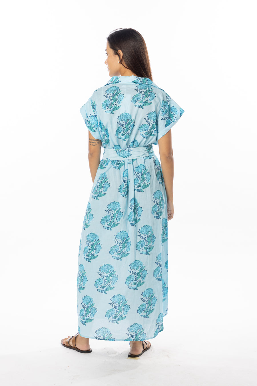 Paige Dress | Blue Lagoon | Spring |  Summer | Bindu Clothing
