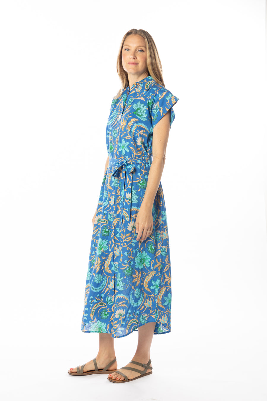 Paige Dress | Royal Blue | Tunic Dress | Resort Wear | Bindu Clothing