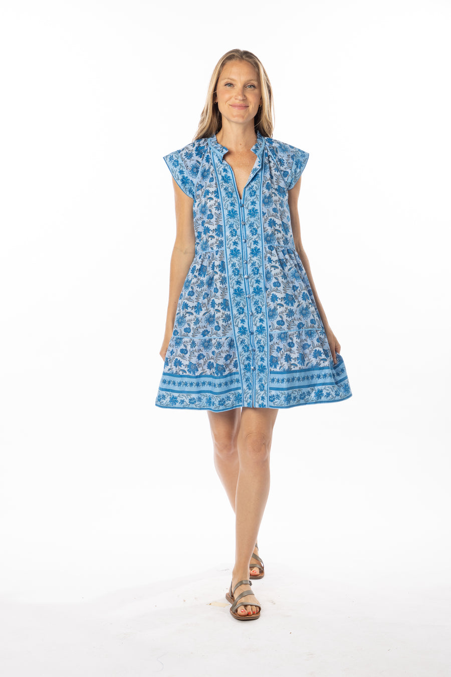 Stella Dress | Capri Blue | Spring | Summer | Bindu Clothing
