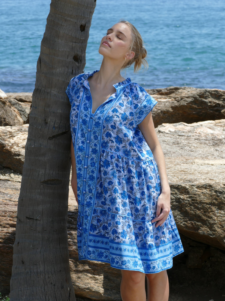 Stella Dress | Capri Blue | Bindu Clothing