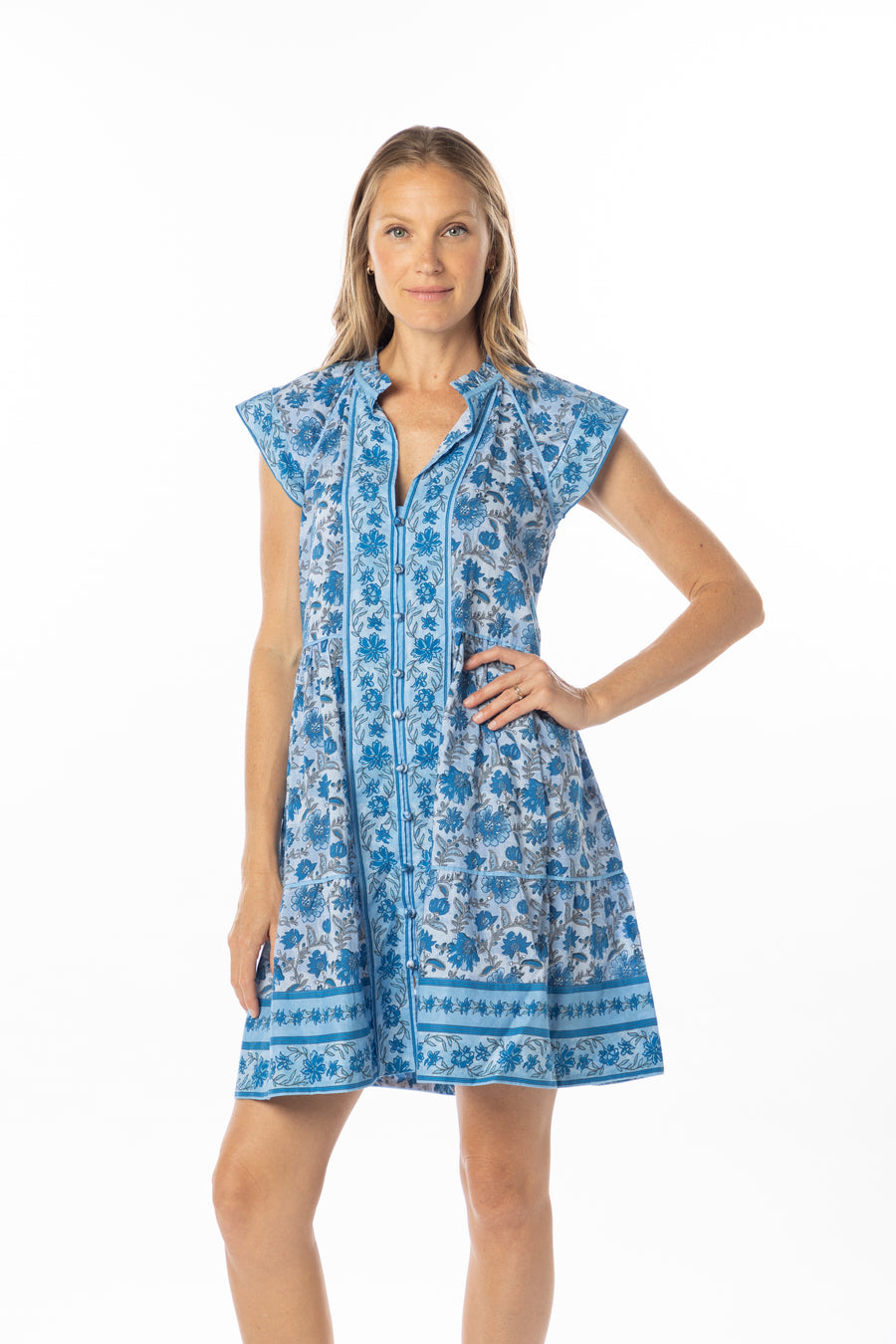 Stella Dress | Capri Blue | Spring | Summer | Bindu Clothing