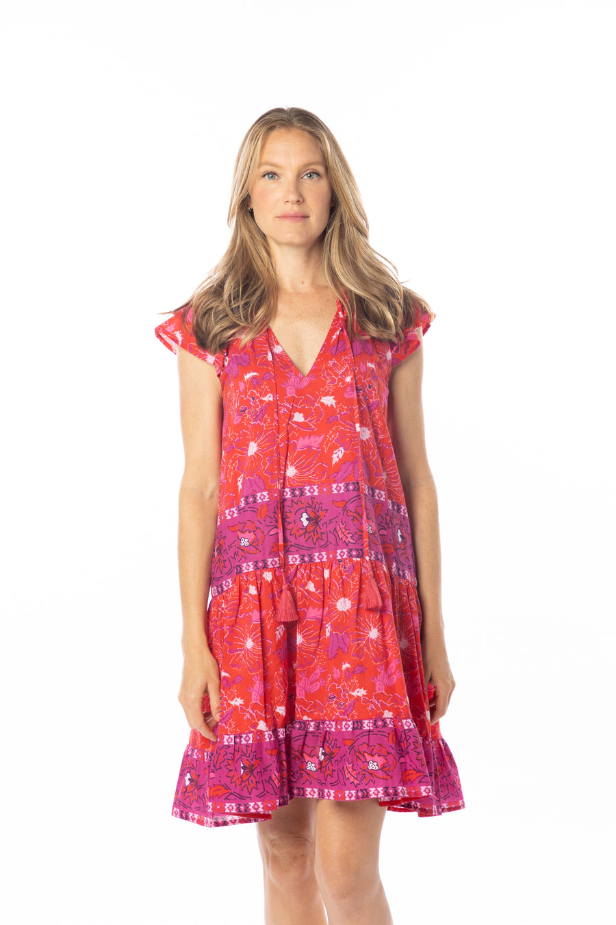 Carolina Dress | Very Berry | Resort Wear | Bindu Clothing